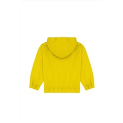 Kız Çocuk Fıstık Yeşili Kapüşonlu Sweatshirt