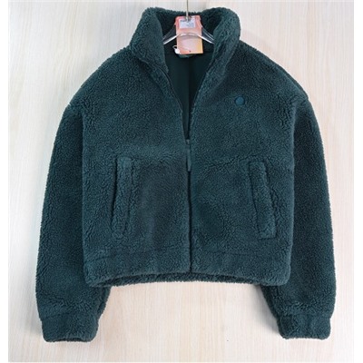 Женская зимняя, плотная, теплая, флисовая куртка-свитер