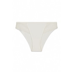 Braga clásica microfibra y encaje blanca