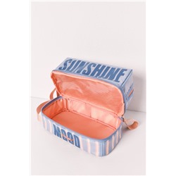 Neceser mediano impermeable estampado rayas