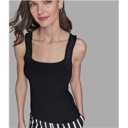 LOGO STRAP SWEATER TANK