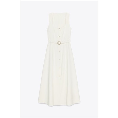 MIDI DRESS WITH BELT