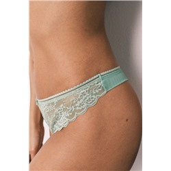 Tanga encaje verde