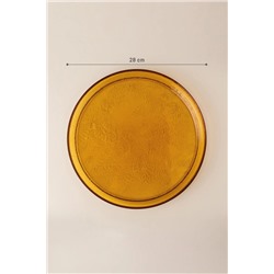 Crocus Servis Tabağı - 28 cm - Amber