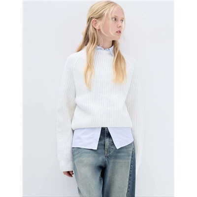 Свободный детский джемпер крупной вязки, экспорт в Россию   Gloria Jeans  Цена в России 1799₽