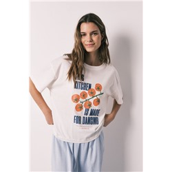 Camiseta manga corta 100% algodón blanca