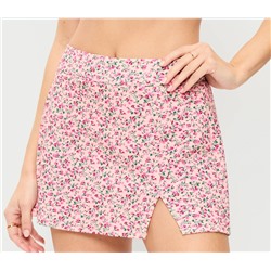 High-Waisted Matte Swim Skirt