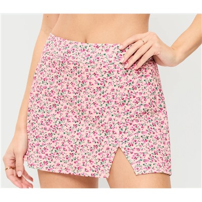 High-Waisted Matte Swim Skirt