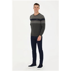 Erkek Lacivert Kanvas Pantolon