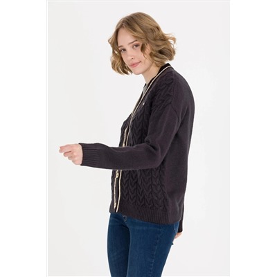 Kadın Lacivert Triko Hırka