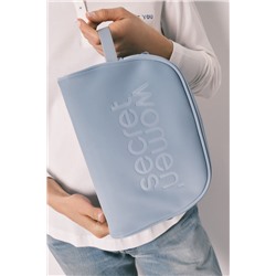 Neceser mediano doble cremallera azul