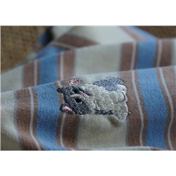 Женский лонгслив в полоску Nik*o and с вышитым котиком Экспорт