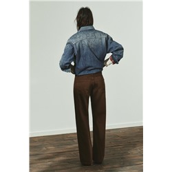 TRF WIDE-LEG LOW-RISE JEANS