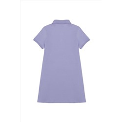 Kız Çocuk Lila Örme Elbise