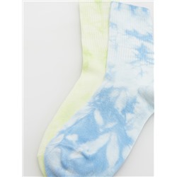 Socken in Batik-Optik, 2er-Pack