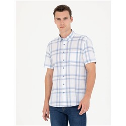 Mavi Regular Fit Kısa Kollu Gömlek