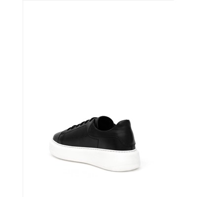 Siyah Deri Sneaker