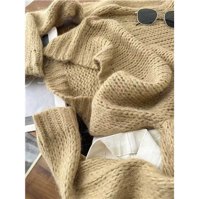 Женский пуловер крупной вязки  ЗАР*А