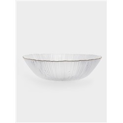 Блюдо глубокое, 17x5 см, стекло, с золотистым кантом, Wengen