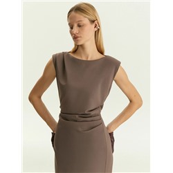 Платье со сборками, PL1678/trufel