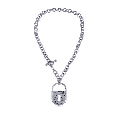 Кулон (покрытие родий) 50см, Есть комплект