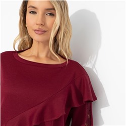 Туника в трендовом цвете, Вам письмо (бордовая)