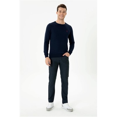 Erkek Lacivert Kanvas Pantolon