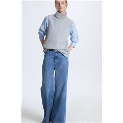 Трикотажный комплект  Топ  с воротником + длинная юбка 2 цвета  ЛАЙ*М