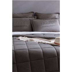 Bobigny Tek Kişilik SuperSoft Comforter Set - Antrasit