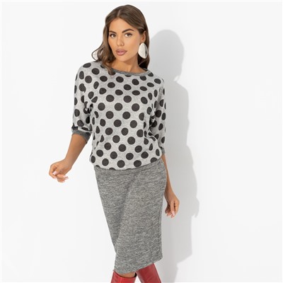 Костюм с юбкой из эластичной ткани, Ваш ход! (2 в 1, мокрый асфальт)