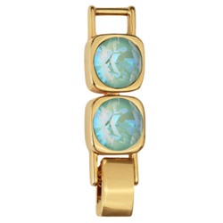 Удлинитель Теннис 2см (кристаллы SW мята 8мм; покрытие золото)