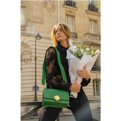 Bandolera de piel Raba Verde