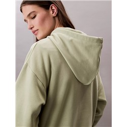 New Arrival Fleece Logo Patch Cropped Hoodie