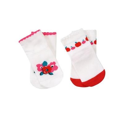 Floral & Apple Socks