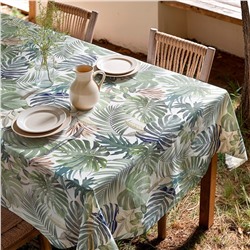 Tischdecke Deisy - grün - 100% Bio-Baumwolle - verschiedene Größen erhältlich