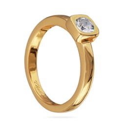 Кольцо Теннис (кристаллы SW белые 4мм; покрытие золото), Есть комплект