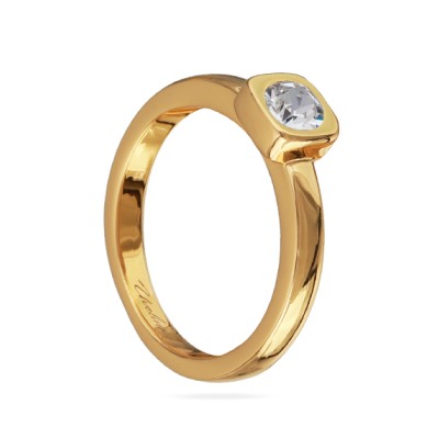 Кольцо Теннис (кристаллы SW белые 4мм; покрытие золото), Есть комплект