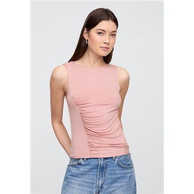 Asymmetrical Ruched Tank Top