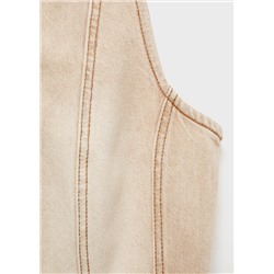 Top vaquero cremallera