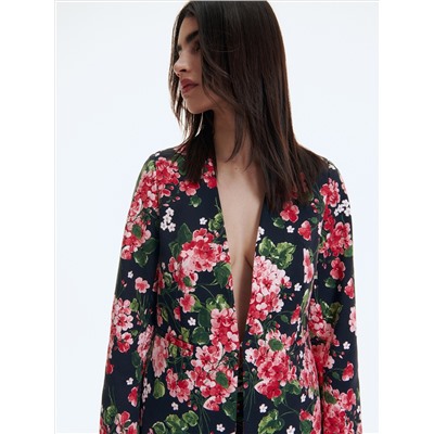 Blazer mit Blumenmuster