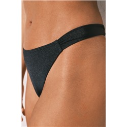 Braga bikini brasileña cortina negra