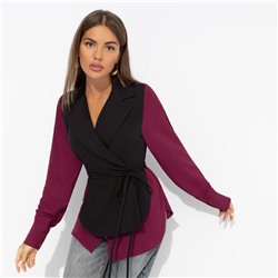 Рубашка с имитацией многослойности, Собрание идей (burgundy)