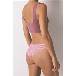 Braga brasileña microfibrafibra estampada multicolor