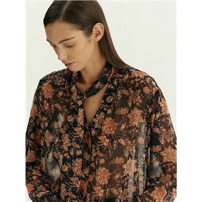 Рубашка с воротником-бантом, B3252/esta