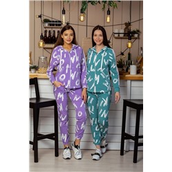 Костюм 8229 (толстовка+брюки) лаванда. НАТАЛИ #773865