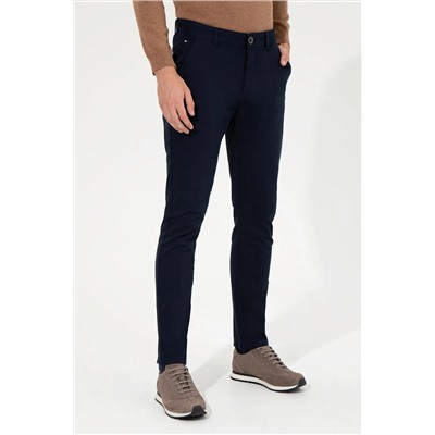 Erkek Lacivert Kanvas Pantolon