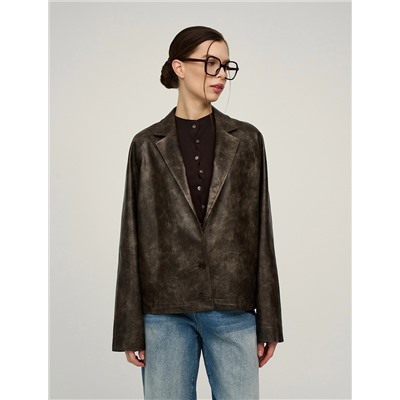 Куртка-жакет из эко-кожи