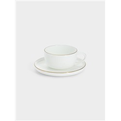 Чашка с блюдцем, 100 мл, Кашемир Gold