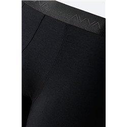 Avva Erkek Siyah Düz Basic Soft Touch Tekli Boxer B009537