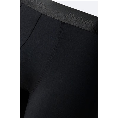 Avva Erkek Siyah Düz Basic Soft Touch Tekli Boxer B009537